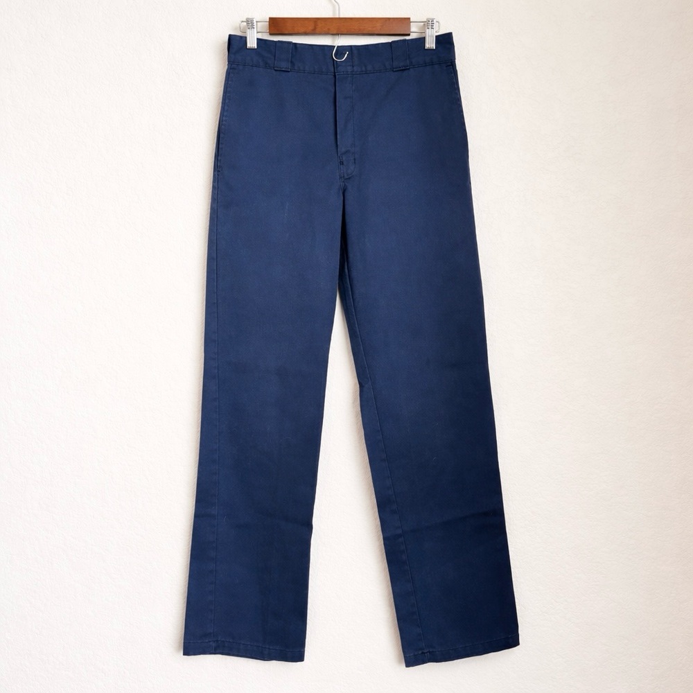 Dickies 874 Original Fit Work Pants 30x34 Navy Straight Leg Uniform Classic